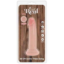 Gode réaliste double densité 20 cm — vue de profil