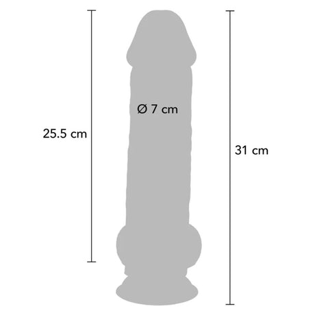 Gode XL double densité 31 cm — emballage