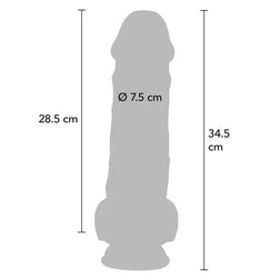 Gode XXL double densité 34,5 cm — emballage