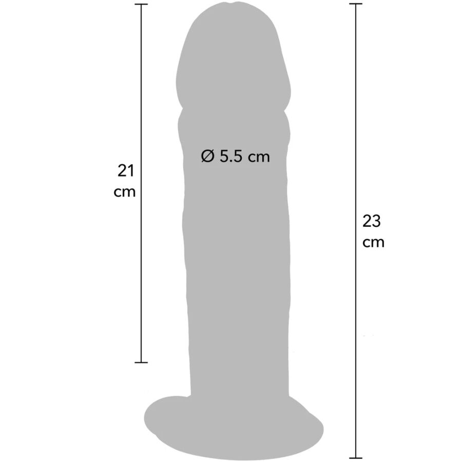 Gode Extra Épais Tocuher Peau 23 cm — emballage