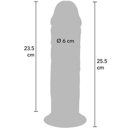 Gode réaliste double densité 25,5 cm — emballage