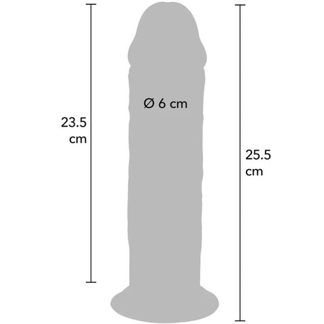 Gode réaliste double densité 25,5 cm — emballage