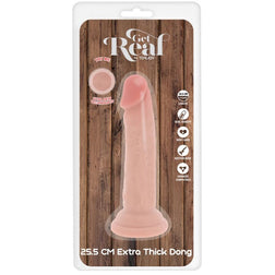 Gode réaliste double densité 25,5 cm — vue de profil