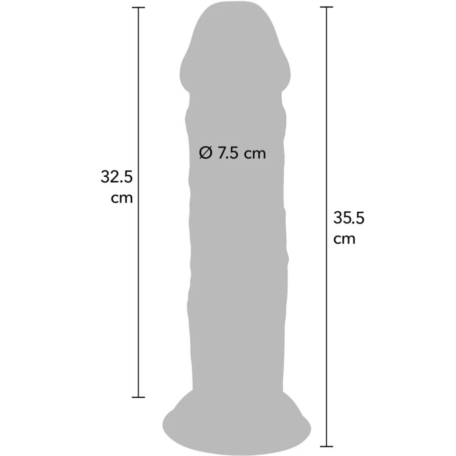 Gode XL double densité 35,5 cm — emballage