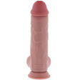 Gode double densité 25 cm avec testicules — Extra Thick · Get Real · Godes Réalistes