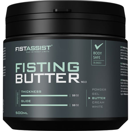 Beurre lubrifiant fisting base huile — FistAssist No.3 500 ml · Cobeco - Fist Assist · Lubrifiants