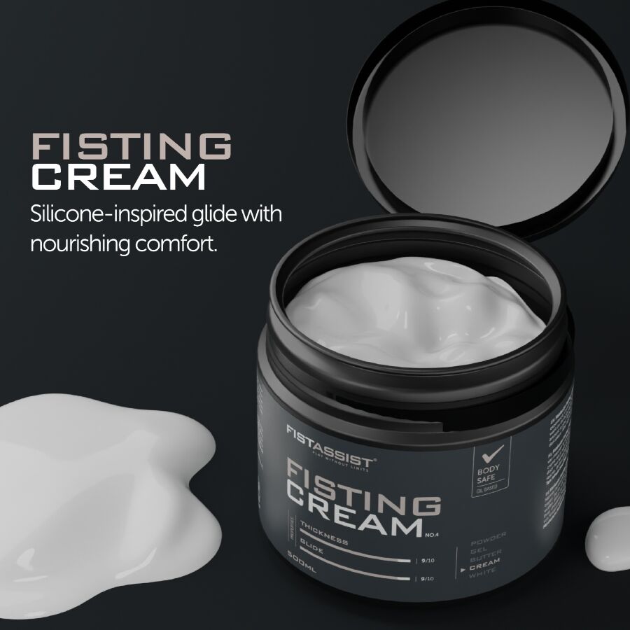 Crème fisting base huile 500 ml — emballage
