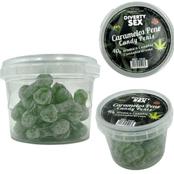 Bonbons en forme de pénis arôme cannabis 20 pièces