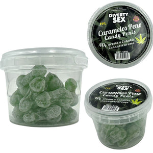 Bonbons en forme de pénis arôme cannabis 20 pièces · Diablo Goloso · Bonbons & chocolats