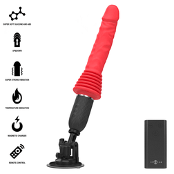 Gode chauffant Cynthia, 10 vibrations et 10 va-et-vient · Intense High Tech