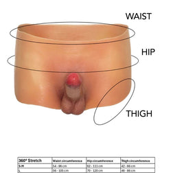 Boxer silicone avec pénis réaliste 18 cm — Alter Ego — vue en situation