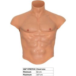 Torse masculin en silicone avec pectoraux et abdos — Alter Ego S–L