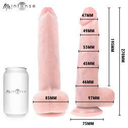 Neeson realistic dildo 27 cm with testicles — visible texture