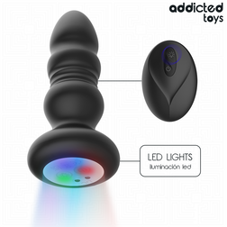 Plug anal motorisé — gros plan sur la texture