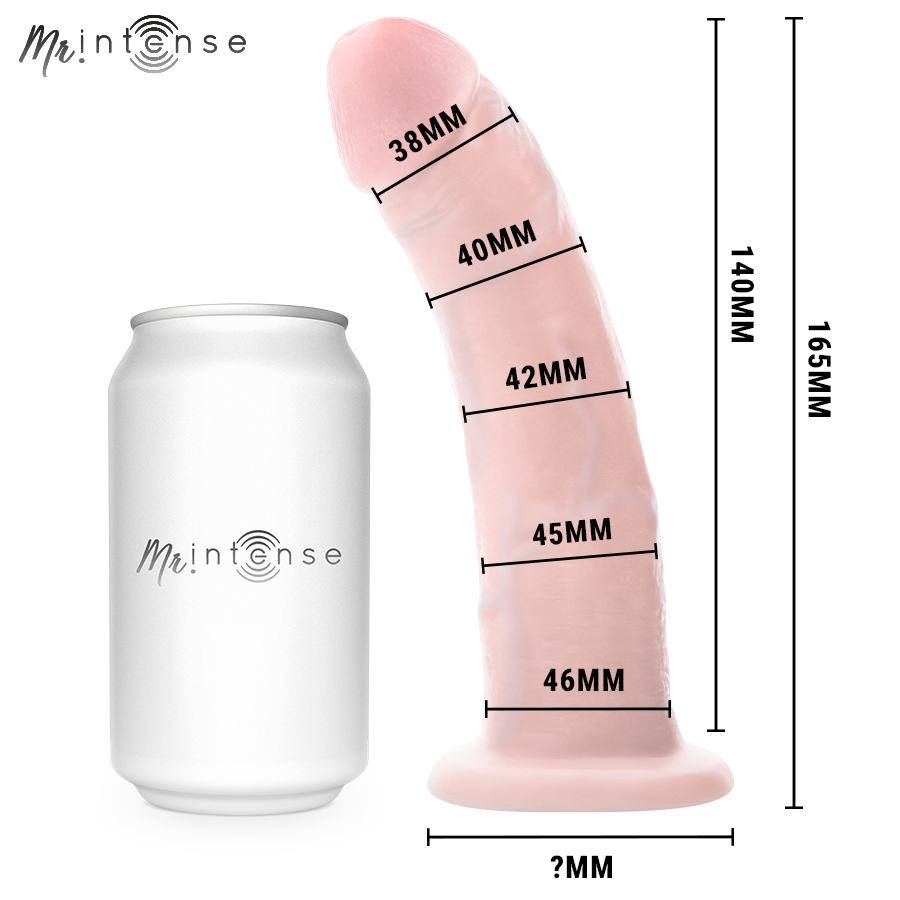 Gode réaliste sans testicules 16,5 cm — texture visible