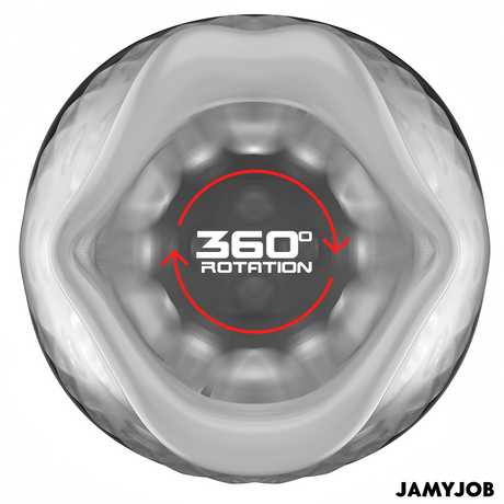 Gros plan sur la rotation 360 degrés de la gaine interne