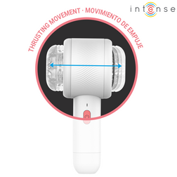 Focus sur le mouvement de va-et-vient du masturbateur automatique Griffin