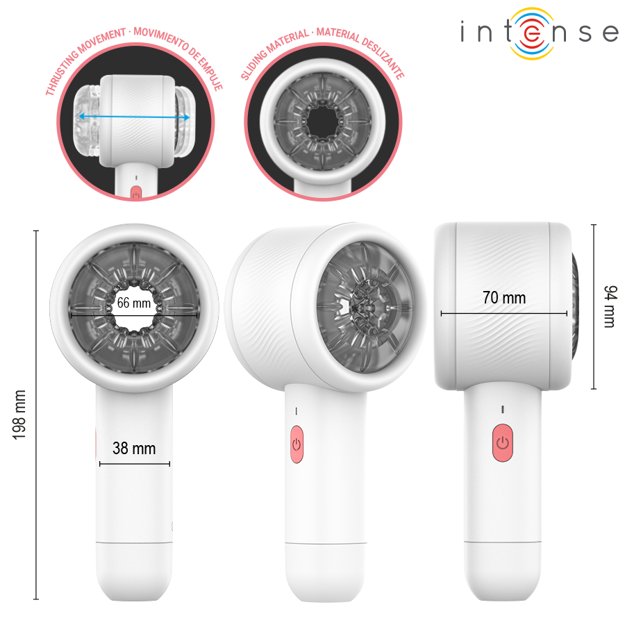 Masturbateur automatique va-et-vient 7 modes rechargeable — en situation