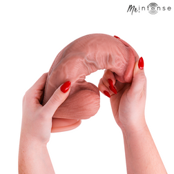 Gode réaliste Épais 25,5 cm avec testicules — en situation