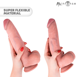 Neeson realistic dildo 27 cm with testicles — side view