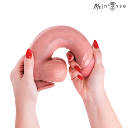 Neeson realistic dildo 27 cm with testicles — in use