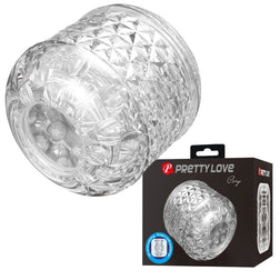Masturbateur double orifice transparent Cary avec packaging
