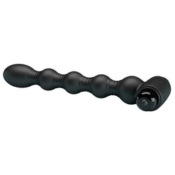 Vue latérale du chapelet anal vibrant flexible