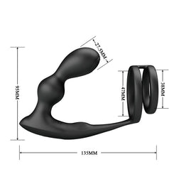Plug vibrant cockring télécommande sans fil - vue arrière produit