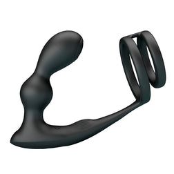 Plug vibrant cockring télécommande sans fil - accessoires inclus visibles