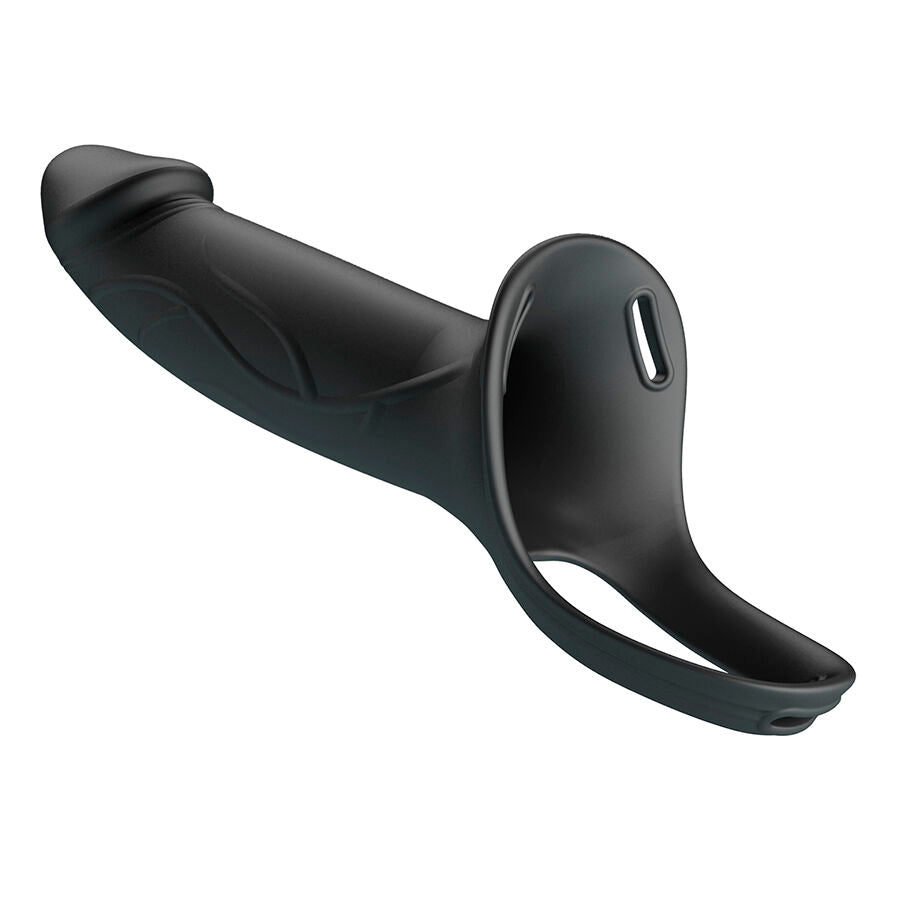 PRETTY LOVE LANDON BLACK STRAP ON VIBRANT