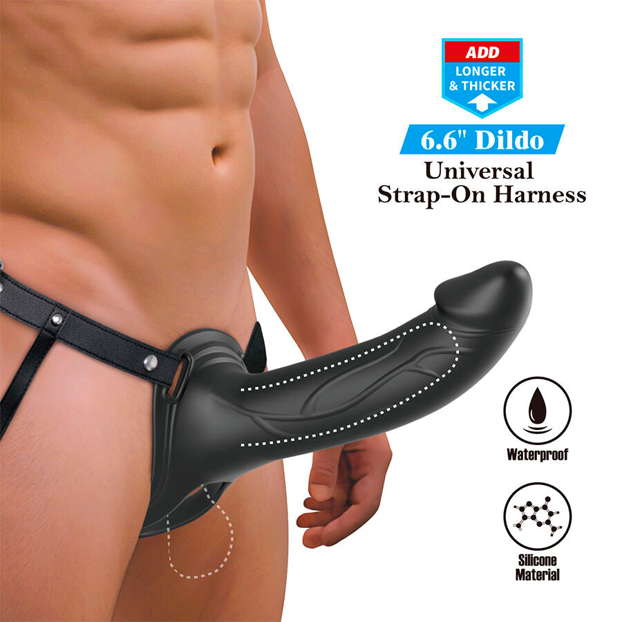 PRETTY LOVE LANDON BLACK STRAP ON VIBRANT