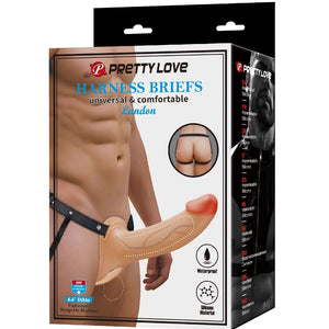 Harnais avec gode silicone creux — emballage