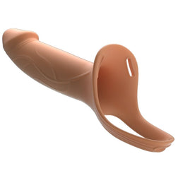 Harnais avec gode silicone creux — gros plan