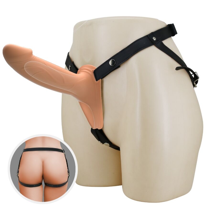 Harnais avec gode silicone creux — autre angle
