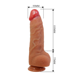 XXL Hyper-Realistic Dildo 23,2 cm × Ø 5,5 cm with Suction Cup — Najm