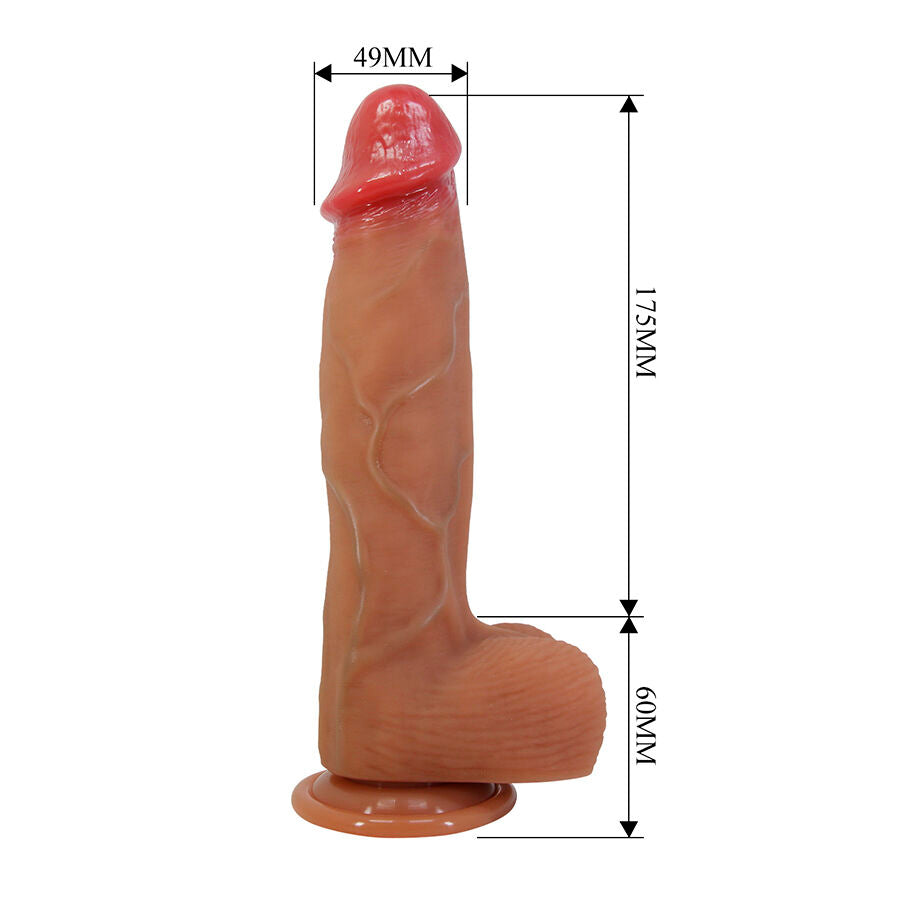 Ultra-Realistic Long Suction-Cup Dildo 23.5 cm × Ø 4.9 cm — Orton