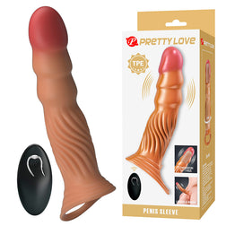 Gaine pénis modèle Penis Sleeve chair pour le plaisir intime.
