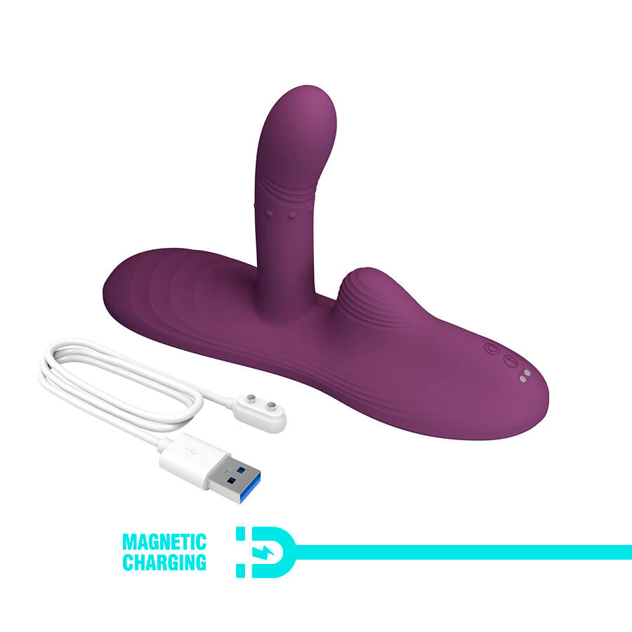 PRETTY LOVE LUKA VIBRATEUR A POSITION ASSISE AVEC EFFET CHAUFFANT ET TELECOMMANDE