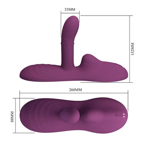 PRETTY LOVE LUKA VIBRATEUR A POSITION ASSISE AVEC EFFET CHAUFFANT ET TELECOMMANDE