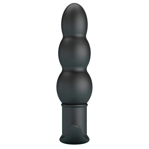 Plug anal vibrant à 3 boules graduées 10 modes — gros plan