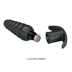 Intérieur du plug anal vibrant avec emplacement pour pile AAA