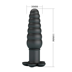 Schéma technique des dimensions du plug anal vibrant