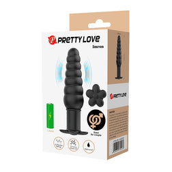 Plug anal vibrant silicone 10 modes base ventouse 11,7 cm - emballage