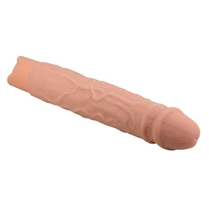 Gode vibrant réaliste veiné 22,3 cm — en situation