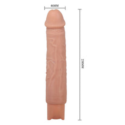 Fleshy realistic vibrating dildo 23,8 cm — Rufus — presentation