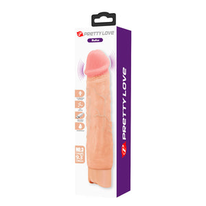 Gode vibrant réaliste charnu 23,8 cm — emballage
