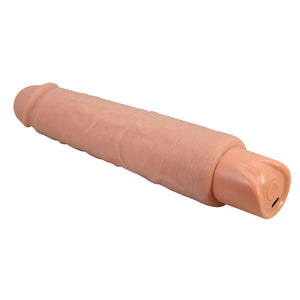 Large realistic vibrating dildo 25.2 cm, visible texture