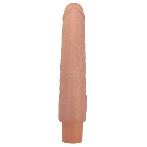 Large realistic vibrating dildo 25.2 cm, detailed view