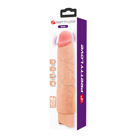Gode vibrant réaliste grand format 25,2 cm — emballage