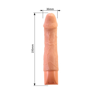 Gode vibrant réaliste compact 19,5 cm — présentation